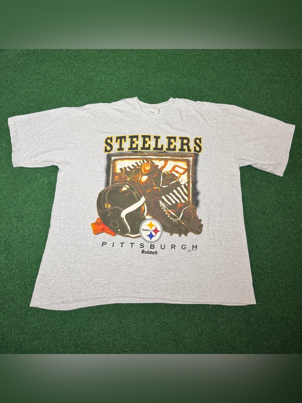 Pittsburgh Steelers Vintage T Shirt 3XL 90s Graphic NFL Football Riddell